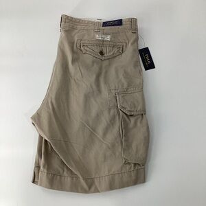 Polo Ralph Lauren Tan Cargo Shorts 48 NWT 100% Cotton